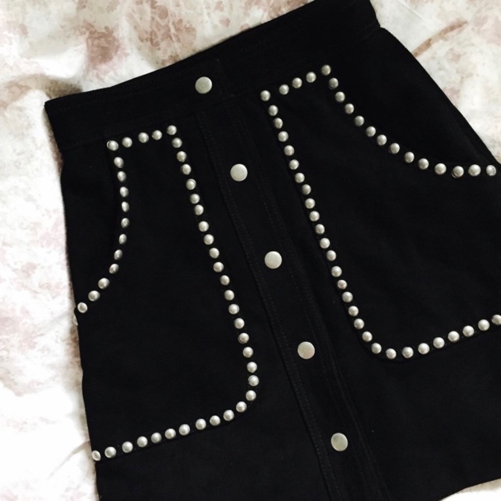 Nasty Gal suede skirt